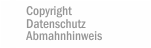 Copyright - Datenschutz - Abmahnhinweis